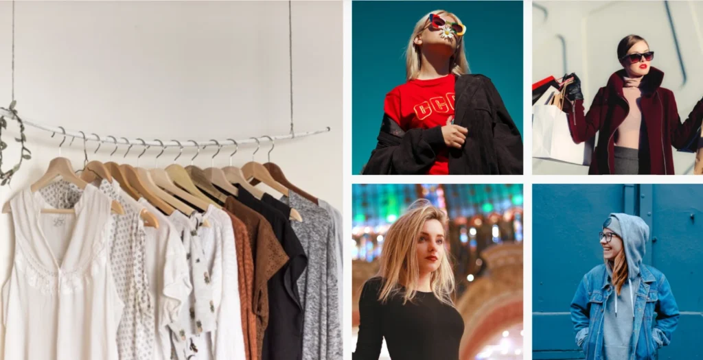 modern womenswear, streetwear, and winter apparel produced by Feel It Creation.