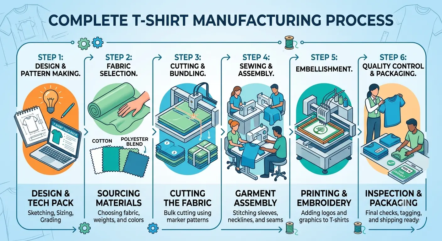 T-Shirt Manufacturing Process